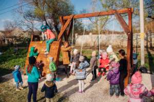 Park playground built by local+international youth
