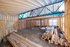 Training room and kitchen taking shape