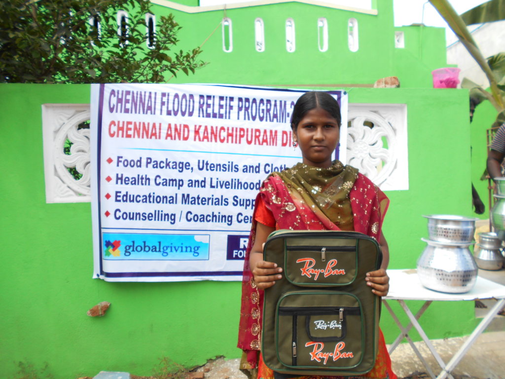 Recovery Support for Chennai Flood Survivors