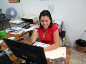 Viviana, our administrator calling people!