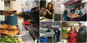 The meal services continued during the blizzard!