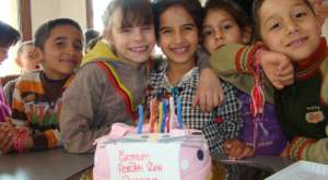 Andrea's first birthday celebration