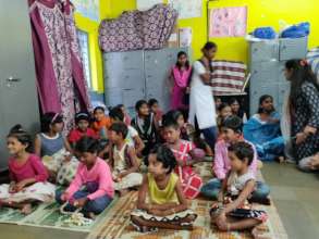 Girls for their Storytelling Session