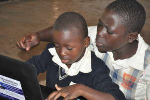 Students supporting each other to learn