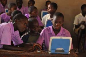Students of Kibiribiri Primary School Learning