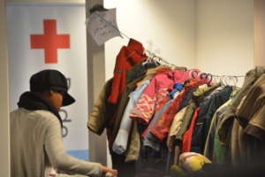 Redcross provides refugees with winter clothing