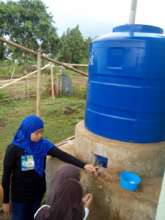 Rainwater tank at Sahaya Elementary School