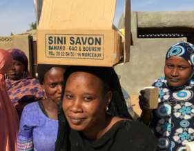 Each carton of soap holds 16 bars and sells for $4