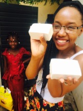 Peace Fellow Rose Twagirumukiza in Mali with soap