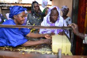 Soap-making at the Moussou Kalanso women's group
