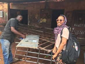 Rose with Idrissa, the mold-maker