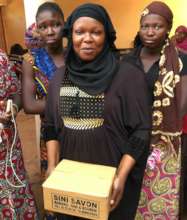 Mariam prepares her trainees for the soap market
