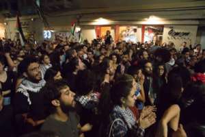 Protest in Haifa (Photo by Nadine Nashef)