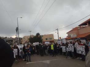 Protest against police commander in Lod, Nov. 2018