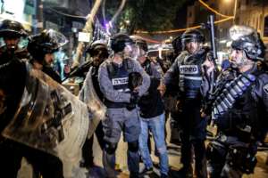 Palestinian youth detained @ protest in October