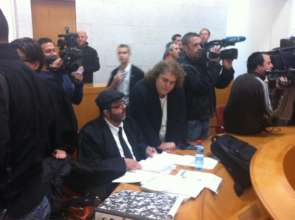 Adalah's Hassan Jabareen in court