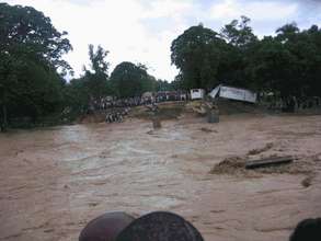 Destroyed Bridge in Mireabalais