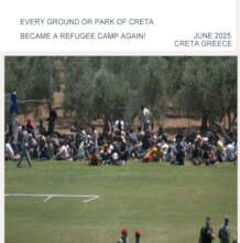 REFUGEES litteraly camp EVERYWHERE at CRETA island