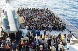 The routine arrival of a boatload of Refugees