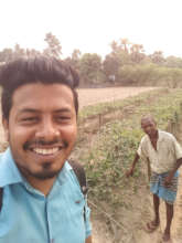 Me (Tapas) with Meghrai in his field