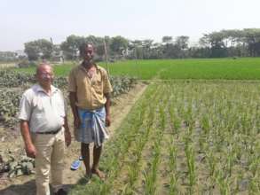 Farmer with Shivia's Livelihood Service Provider
