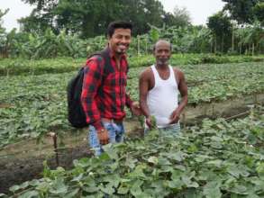 Shivia Livelihood Service Provider with AMS farmer