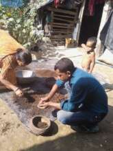 Gour teaches his farmers to make organic compost