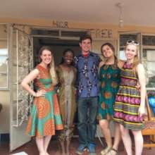GROW Interns model SHF tailoring center clothing