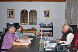 Meeting the Governor of Uttar Pradesh State, India