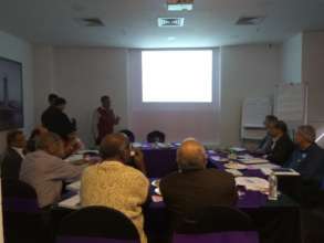 Dr.Arun Gupta  presenting breastfeeding status