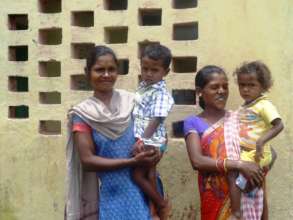 Mothers at the Aganwadi centre in Etah , Jharkhand