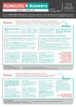 Rumours + Answers Legal Special Page 1