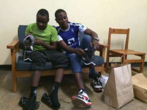 Felix in the dorms with a friend from MindLeaps