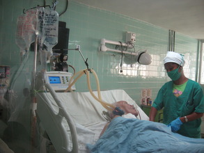 Global Links respiratory supplies in use