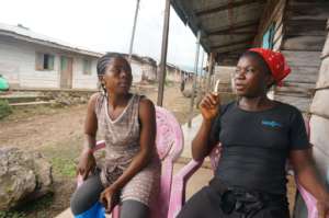 Sharing advice with Prisca, another entrepreneur