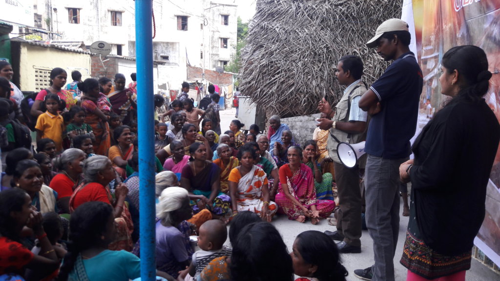PREPARE 10000 SLUM PEOPLE FACE DISASTER IN CHENNAI