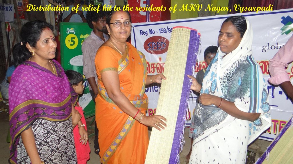 PREPARE 10000 SLUM PEOPLE FACE DISASTER IN CHENNAI