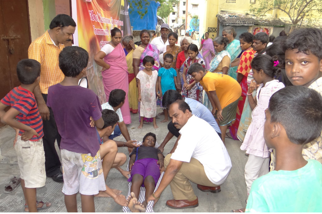 PREPARE 10000 SLUM PEOPLE FACE DISASTER IN CHENNAI