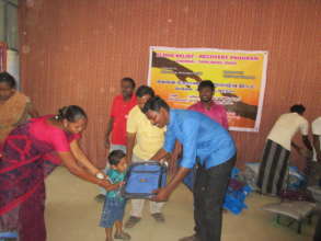 School Children given school bags