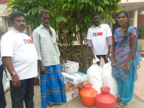 Kit received by a family
