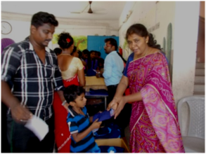 Distribution of school uniforms