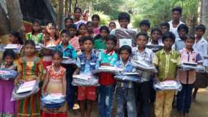 School bag and note books