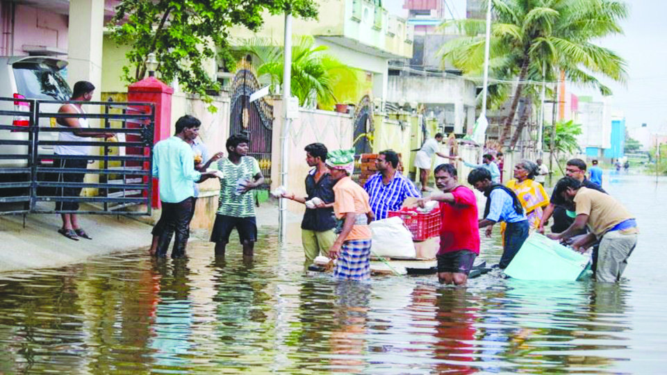 Emergency supplies to chennai floods