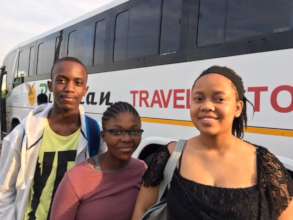 Boarding the Bus to Johannesburg!