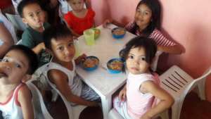 Childhood feeding program at Ark of Noah