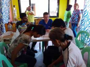 Our 2016 community health intern at the clinic