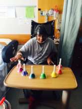 Anish doing music therapy