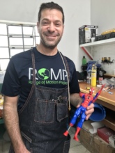Brandon's new Spiderman doll