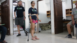 Vera starts gait training