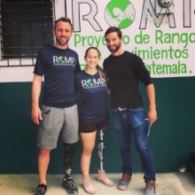 Delivering Vera's new prosthesis